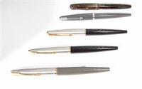 (5) Vintage Parker Fountain Pens
