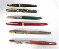 (6) Vintage Fountain Pens, All with 14K Nibs
