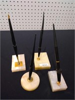 Four Onyx Pen Stands
