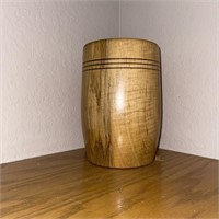 Vintage Signed Maple Urn