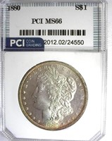 1880 Morgan PCI MS-66 LISTS FOR $2500