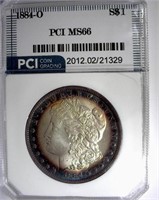 1884-O Morgan PCI MS-66 LISTS FOR $425