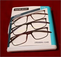 Foster Grant +1.75 Reading Glasses 3pair in lot