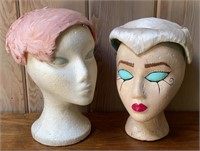 Pair Of Ladies Feather Hats