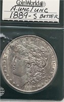 1889-S Morgan Dollar  AUNC/UNC