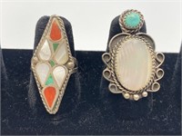 Sterling Silver Native American Rings.