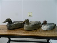 (3) Illinois RIver Style Wood Duck Decoys w/
