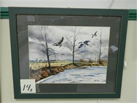 Canadian Goose Water Color By Beswick 2003 (22x18)