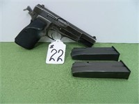 Browning Arms Co., 9mm Auto Pistol with 2 Clips,