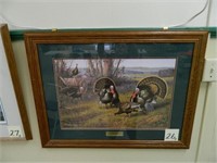 On The Wagon Turkey Framed Print By Hayden Lambson