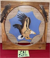 403 - WOOD "EAGLE" WALL ART (CN320)