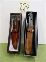 Old Timer Skinning Knife w/ Orig. Box & Benchmade-