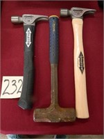 (2) Stiletto Titanium 10  Hammers & Estwing Hammer