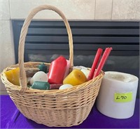 E - BASKET OF CANDLES (L70)