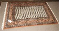 Lot #3385 - Wool Pile 4ft x 6ft brown and ivory
