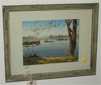 Lot #3403 - Framed print of watercolor of