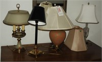 Lot #3405 - (4) table lamps in various styles