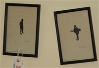 Lot #3414 - (2) Old Curiosity Shop silhouettes: