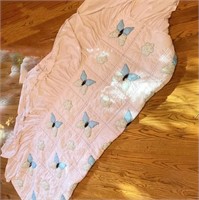 Butterfly Quilt/ Bedspread Full Size