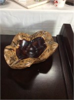 Arturo Solano carved wood bowl