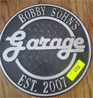 BOBBY SOHNS GARAGE SIGN