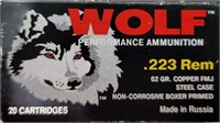 20 ROUNDS WOLF 223