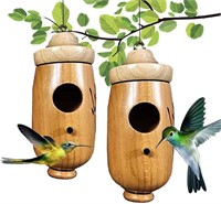 2022 New Wooden Hummingbird House