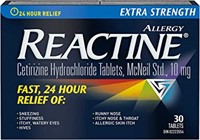 Reactine Extra Strength Antihistamine Tablets 30CT