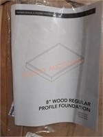 8" wood profile foundation