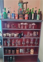 Large Lot of Vintage Glasses, Bottles & Cans