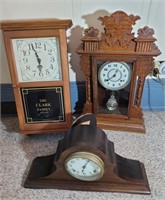 Lot of 4 Vintage Clocks