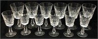(12) WATERFORD CRYSTAL ROSSLARE WINE GLASSES &