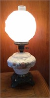 Vintage White & Floral Lamp
