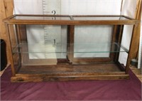 Antique Oak General Store Counter Display Unit