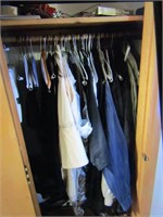 all coats,clothes & items in closets