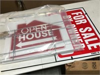 "For Sale By Owner", "Open House" Signage