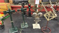 Model Railroad  Crossing  Signs and lamps