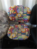 Brightly colored office chair