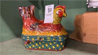 Baldwin Chicken in a Basket Egg Layer windup toy