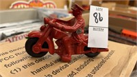 Motorcycle Cop cast iron toy