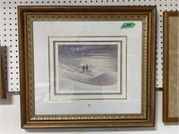 Framed James Lumbers Print " Collecting Firewood