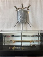 Shield w/Swords, Deco Daggers, Swords etc