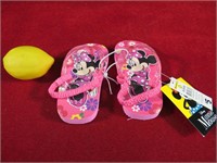 Minnie Mouse Flip Flops Children's Size 5/6