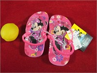 Minnie Mouse Flip Flops Children's Size 9/10