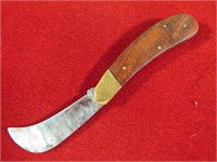 Hawkbill Knife w/ Wooden Handle