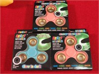 Lot of 3 Glow in the Dark Krazy Spinners
