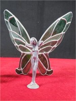 Stained Glass Fairy 8" Tall