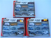 (3) Matchbox 10-Pack City Crew No. 92345. in