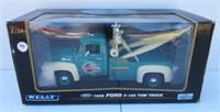 Welly 1956 Ford F-100 Tow Truck Bob's Towing 1:18