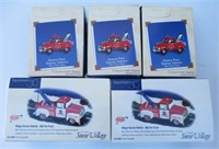 (5) Tow Truck Christmas Ornaments Including (2)